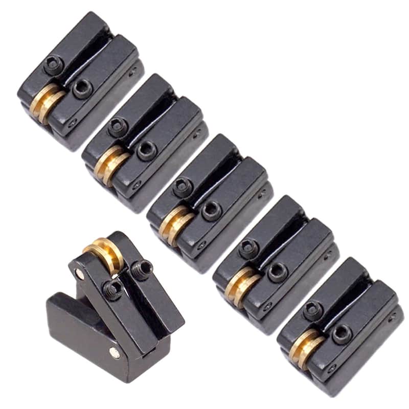 6Pcs Headless Guitar Bridge Tremolo Saddles Set image 1