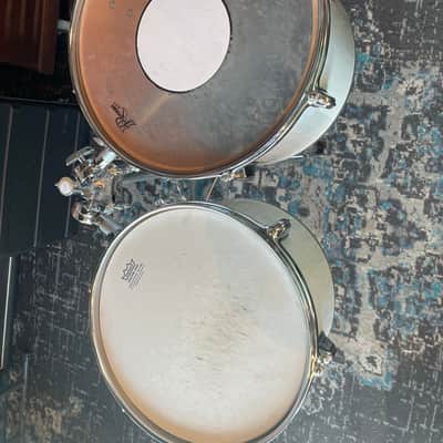 Rogers 4 concert tom and stand 1975- 8,10,12,14 - White cortex - #1929 image 9