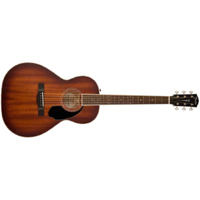 Fender PS-220E Parlor, All Mahogany, Aged Cognac Burst, Ovangkol Fingerboard image 9