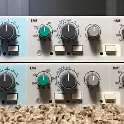 AMEK 9098 Preamp / Equalizer By Rupert Neve - Pair in Mint Condition - Close SN image 2