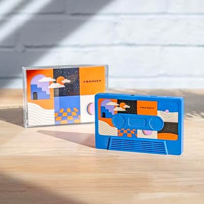 Crosley CR3045CO-SU Cassette Tape Wireless Bluetooth Speaker, Surreal Cobalt image 4