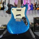 Squier Paranormal Super-Sonic Electric Guitar - Blue Sparkle with Pearloid Pickguard *FREE PLEK WITH PURCHASE*! 530
