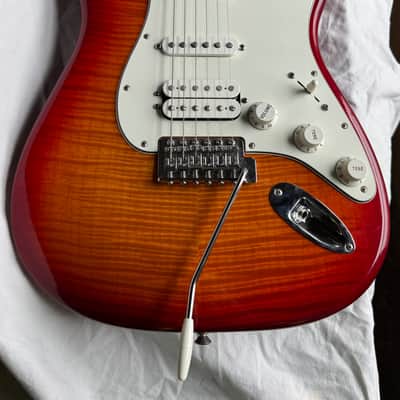 Fender Player II Stratocaster HSS Electric Guitar - Aged Cherry Burst *With Case* image 2