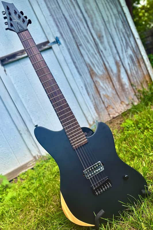 Firefly FFMN FBO Baritone 7 String 2026 - Open-Pore Matte Black image 1
