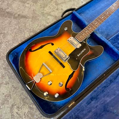 Burns Baldwin Model 712 XII 1966 - Sunburst 12 string electric guitar original vintage UK image 5