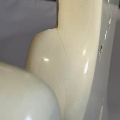 1980's Korean Kramer ZX30 White Stratocaster Plywood Guitar Body 2 Post Tremolo image 16
