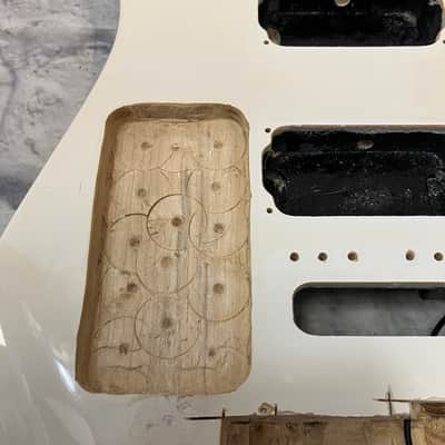 Unknown Cream Stratocaster Styled Electric Guitar Body image 4