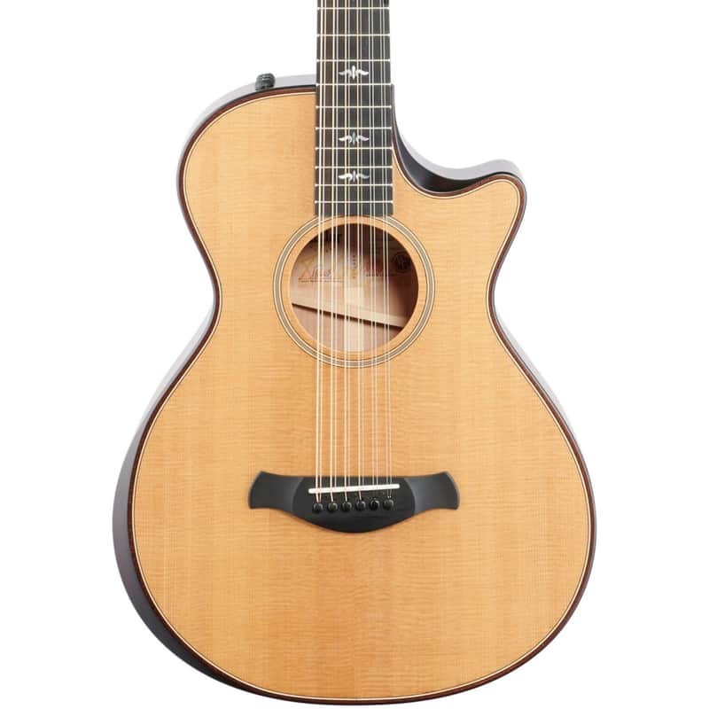 Taylor Builder's Edition 652ce Grand Cutaway Acoustic-Electric Guitar, 12-String (with Case), Natural image 1