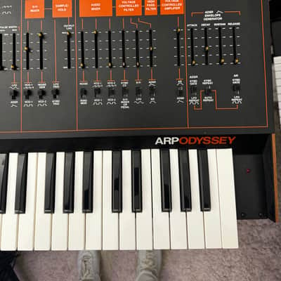 ARP 2823 Odyssey Mark III Monophonic Analog Synthesizer 1979 - 1981 - Black / Orange image 3