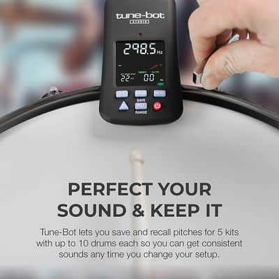 Tune-Bot Studio TBS-001 Digital Drum Tuner - Clip-On Tuner for Acoustic Drum Kits image 3