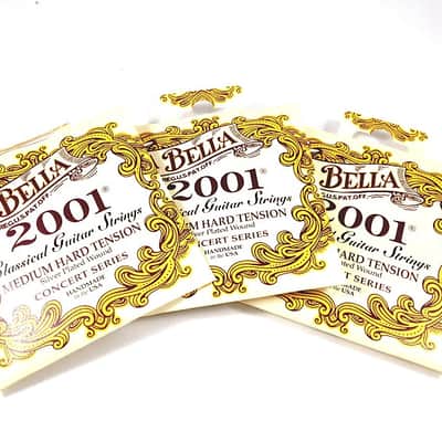 La Bella Guitar Strings Medium Hard * 3 Packs * Silver Plated Classical  2001