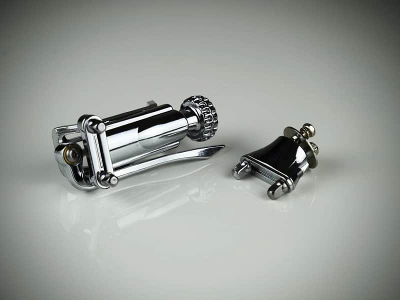 INDe SB1 Snare Strainer and 12mm Vertical Butt Plate Set - Chrome image 1