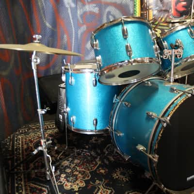 Ludwig SPARKLE BLUE 1969/70 - SPARKLE BLUE image 8