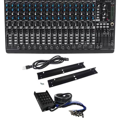 Mackie 1604VLZ4 16-Channel Compact Analog Mixer w/ 16 ONYX Preamps+Snake Cable image 1