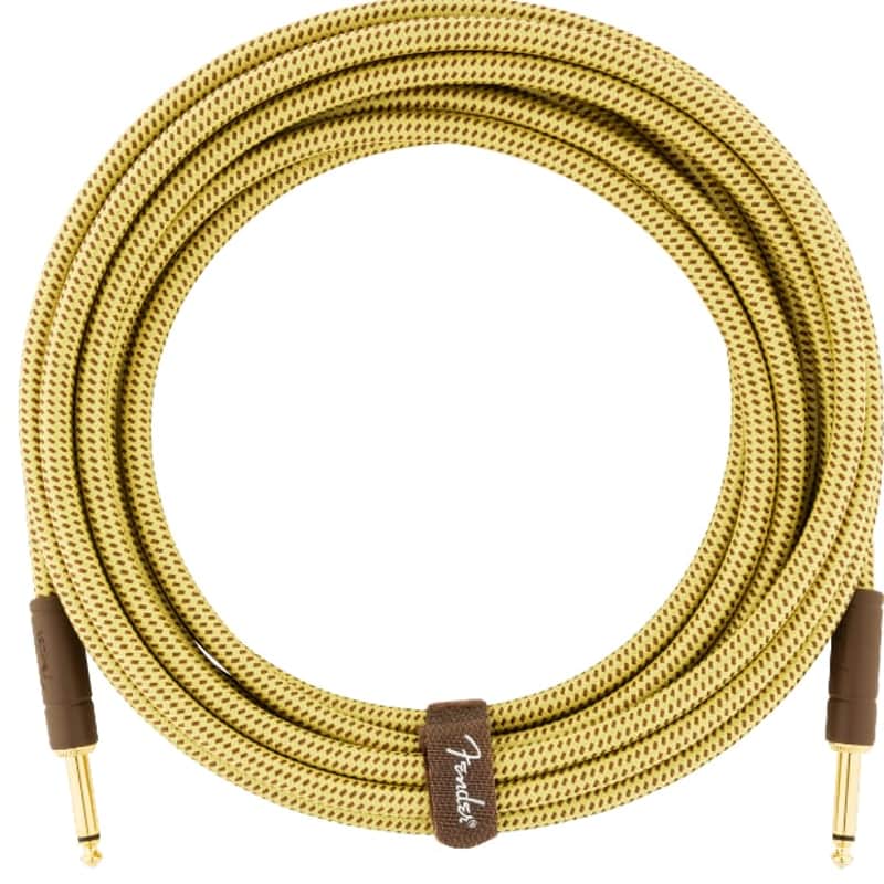 Fender Deluxe Series Instrument Cable, Straight/Straight, 10', Tweed image 1