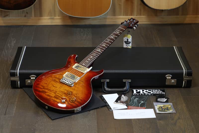 2002 PRS Santana Signature III Wide Fat Neck Electric Guitar Sunburst + OHSC image 1