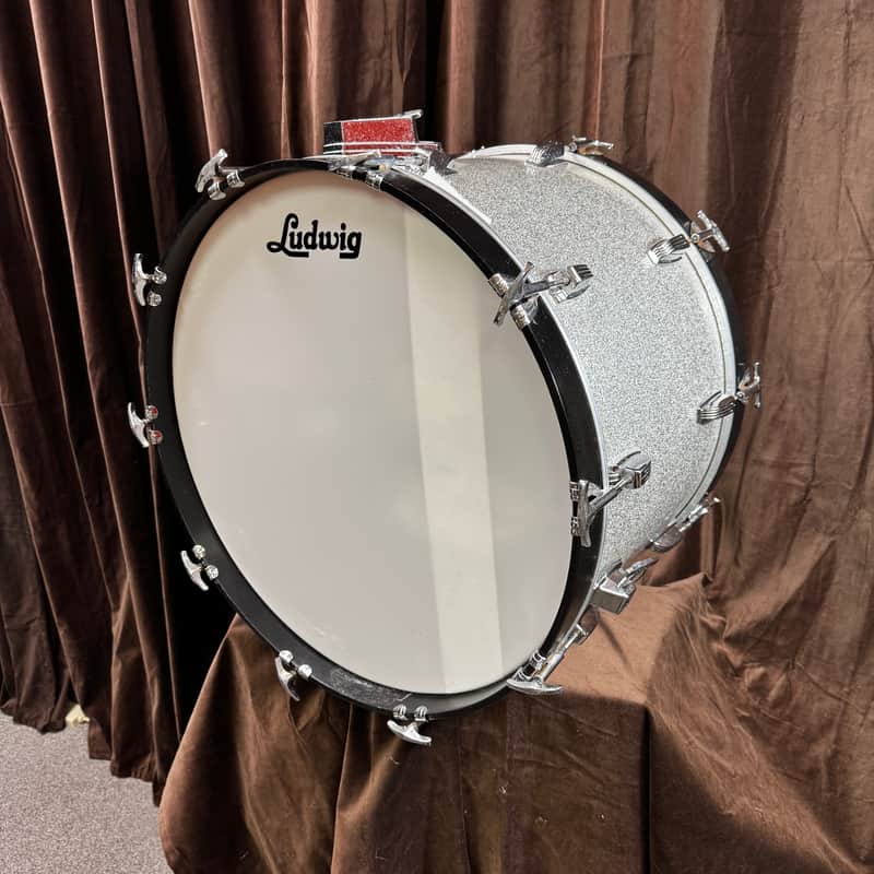 22x14 Ludwig Classic Maple Bass Drum Mid 80's - Silver Sparkle image 1
