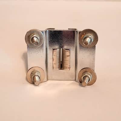 UNMARKED 4 POINT TOM CLIP MOUNT 70's/80's - CHROME- FREE SHIP TO C-USA! image 3