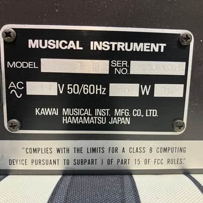 Kawai K3m + RC-2 Memory Cartridge + presets card image 8