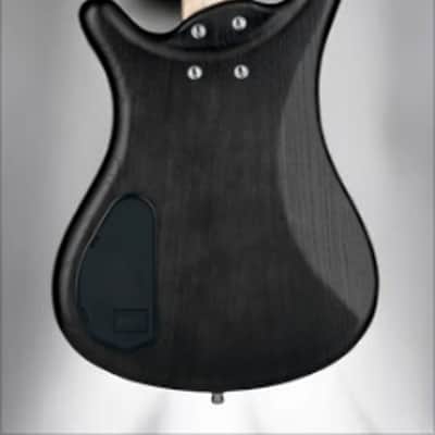 Warwick RockBass Corvette $$, 4-String, Fretless - Nirvana Black Transparent Satin image 6