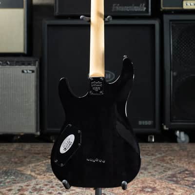Schecter Omen Extreme-6 Electric Guitar - See Thru Black image 9