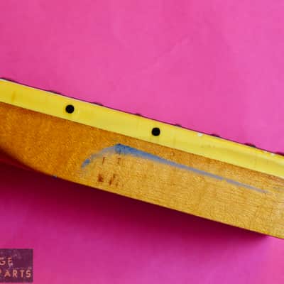 Vintage 1968 Fender Jaguar Neck - Original Lake Placid Blue Finish - Bound with Blocks!  100% image 20