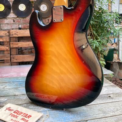 Vintage rare Japan Gneco Greco Jazz Bass matsumoku Maxon pickups 1974 Sunburst image 12