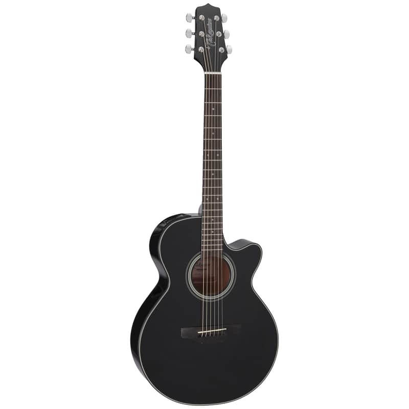 Takamine GF15CE BLK G15 Series FXC Concert Cutaway Acoustic/Electric Guitar Gloss Black image 1