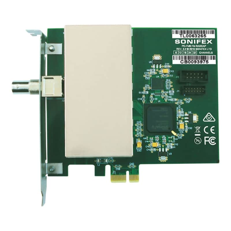 Sonifex PC-FM6-32 FM PCIe Radio Capture Card-32 Channel *USA Small Business* image 1