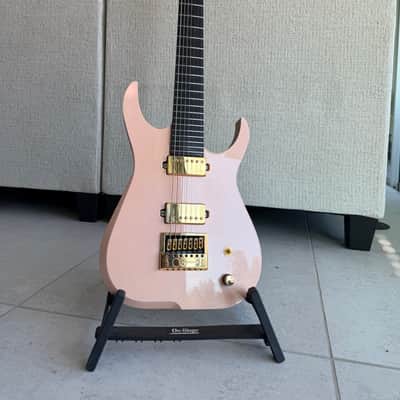 Skervesen Raptor 7 Evertune 2024 - Gloss Sparkle Shell Pink Top, Natural Back image 5