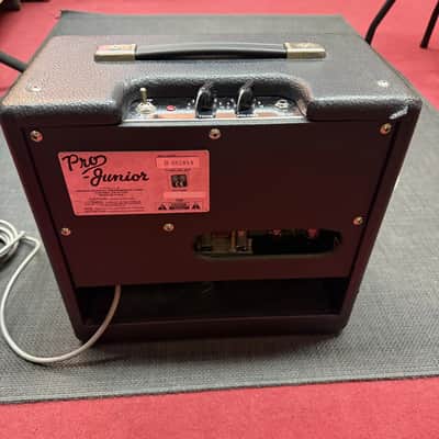 90s Fender Pro Junior Tubecombo 10" Speaker Black Tolex USA image 6