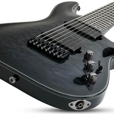 Schecter Hellraiser Hybrid C-8 - Trans Black Burst (TBB) (1925) image 4