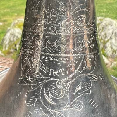 Buescher True Tone Silver Cornet — Elkhart, IN — Serial #11300 (~1908-1909) — PAT. OCT. 29, 07 — Plays Well image 1