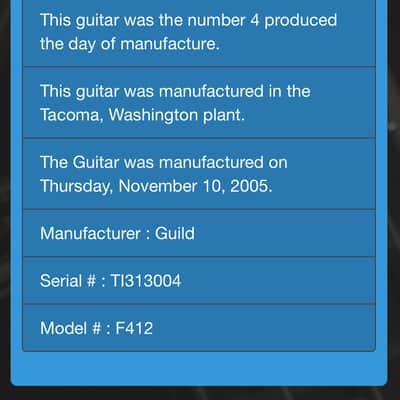 Guild F-412 Jumbo 2005 - Maple image 12