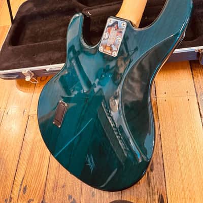 Ernie Ball Music Man StingRay Bass – 2005 (Translucent Teal) image 7