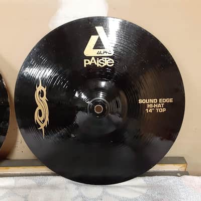 Paiste 14" Black Alpha Slipknot Edition Sound Edge Hi-Hat Cymbals (Pair) image 9