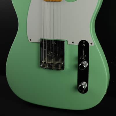 Fender 7Oth Anniversary Esquire  Nitro / Roasted Pine - Surf Green W/G&G Case image 3