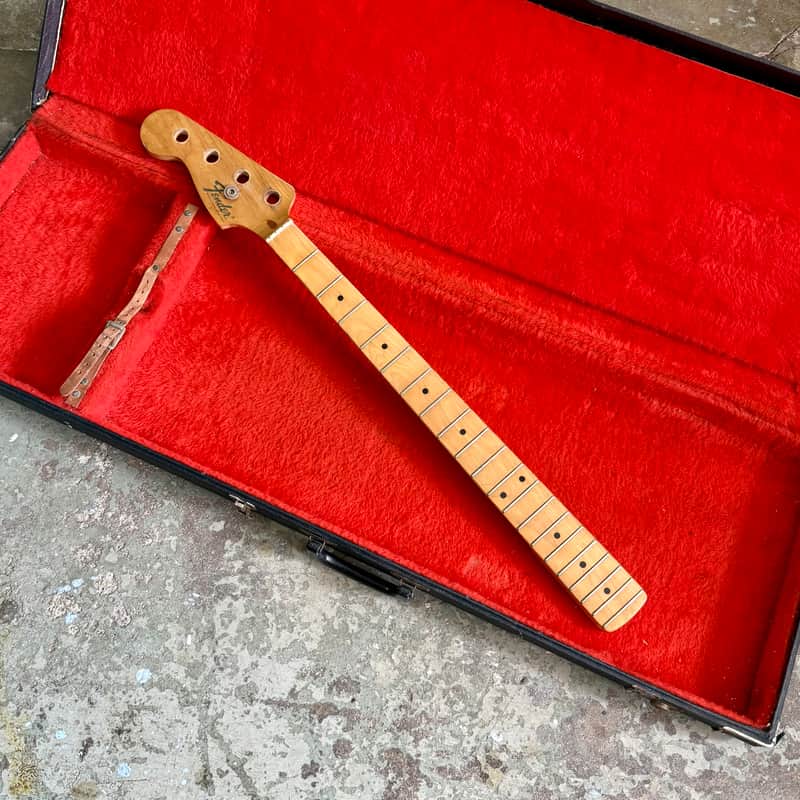LEFTY! -Fender Precision Bass neck 1970’s - Maple original vintage USA left handed image 1