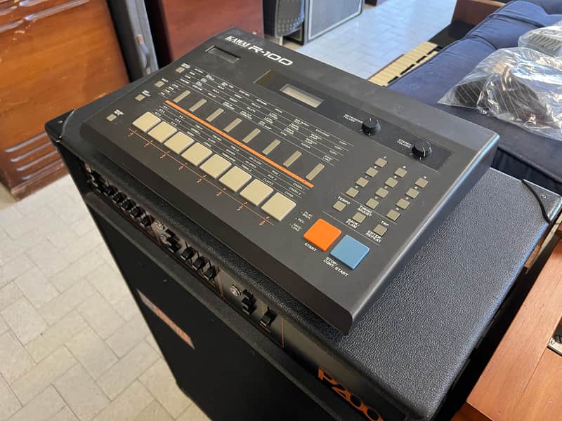 Vintage 1987 KAWAI R100 R-100 DRUM MACHINE Sequencer 12-BIT ACID Din Sync 24 Wax Trax R50 R50e R50III image 1