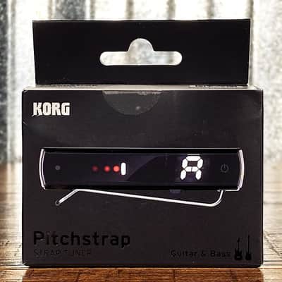 Korg PST1BK Pitchstrap Rechargeable Guitar & Bass Tuner Black image 1