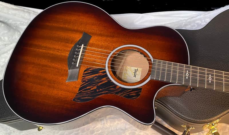 NEW! Taylor 324ce V-Class Grand Auditorium Acoustic-Electric Guitar - Tobacco - Authorized Dealer - 4.65lbs - G06049 image 1