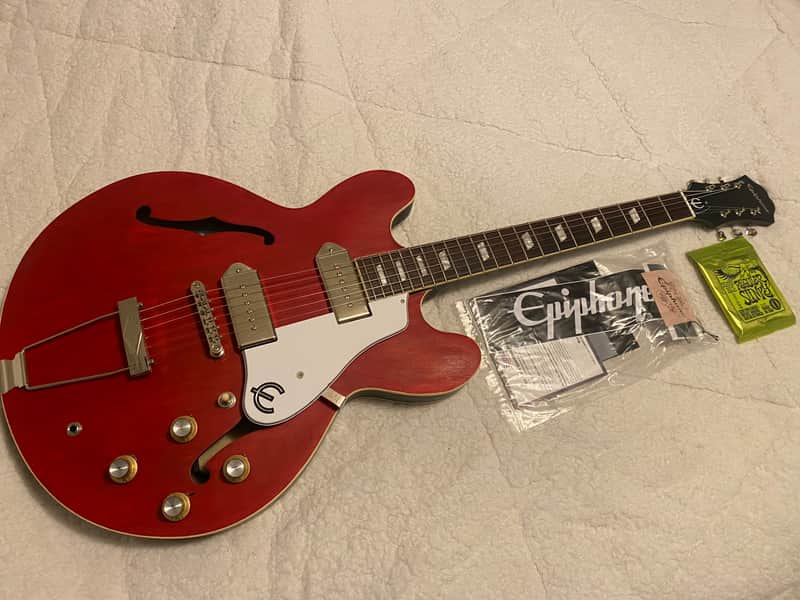 Epiphone Casino Guitar Red and Black Color 2024 image 1