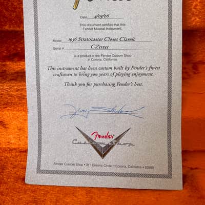 Fender Custom Shop 1956 Stratocaster Closet Classic 2006 - Yuriy Shishkov image 6