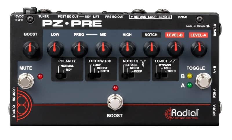 Radial Engineering PZ-PRE Acoustic Instrument Preamp image 1
