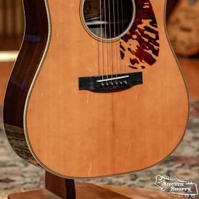 Atkin White Rice Torrified Sitka/East Indian Rosewood Dreadnought Acoustic Guitar #1856 image 4