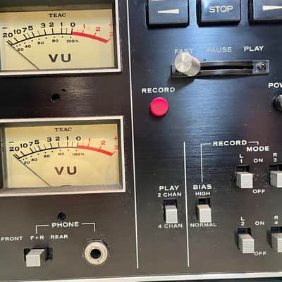 TEAC A-2340 1/4" 4-Track Reel to Reel Tape Recorder 1970s - Silver image 13