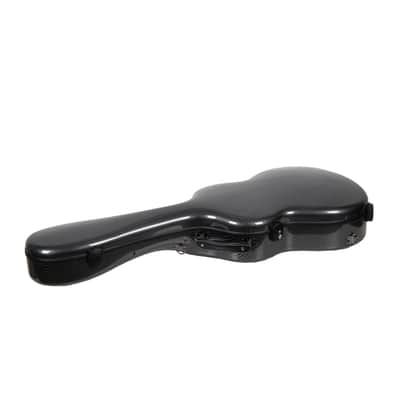 Crossrock Ultra-light Fiberglass Case-Fits 4/4 Classical Nylon String Guitars, includes Protective Cover, Interior Compartment, TSA Lock, Weight 6.4lb-Black image 4