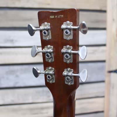 Vintage (1967) Yamaha FG180 Red Label Acoustic/Electric Guitar with LR Baggs pickup and Hardshell Case MIJ image 6