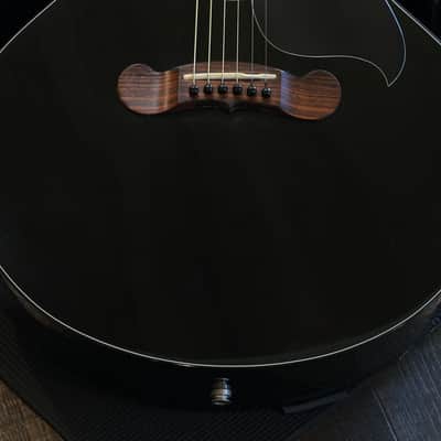 2004 Gibson EC Special Acoustic Guitar Black Ebony + OHSC image 6