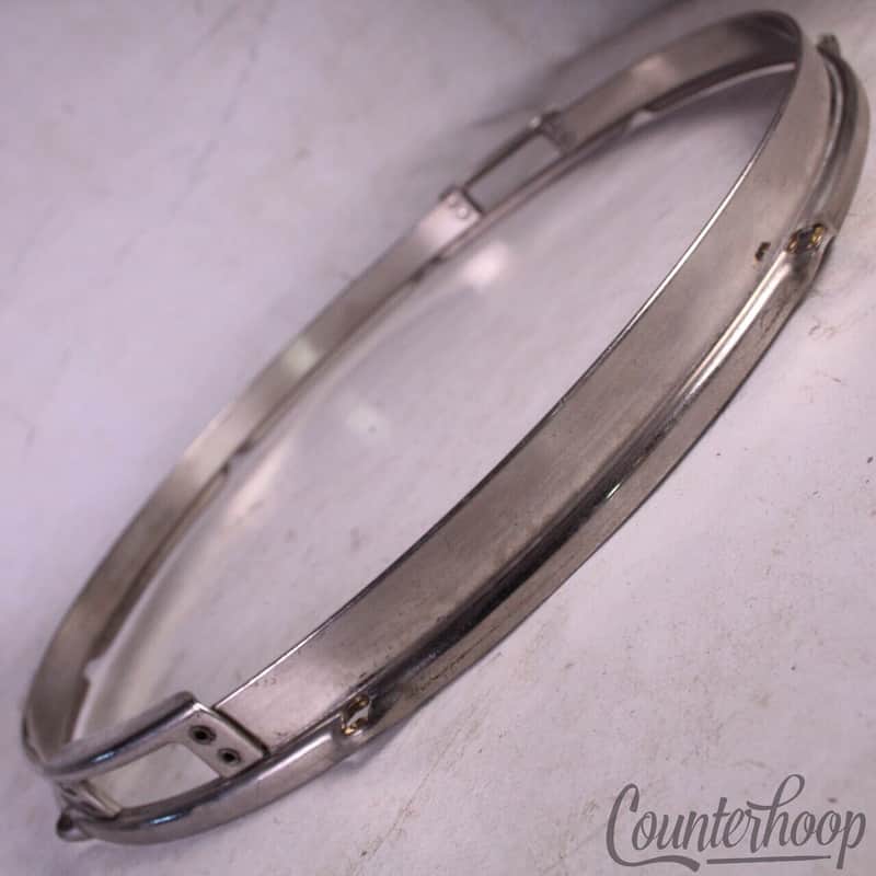 *Slingerland 15"Double-Flange Snare Drum Resonant Rim/Hoop Brass 40s Radio King* image 1